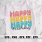 Birthday SVG Bundle Retro