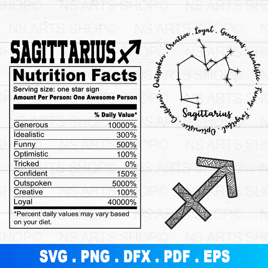 Sagittarius Zodiac Sign SVG