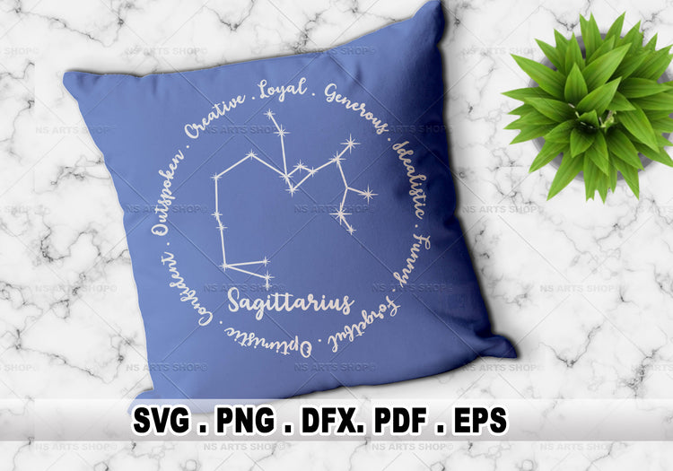 Sagittarius Zodiac Sign SVG