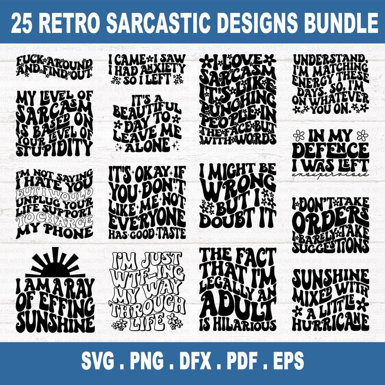 Sassy SVG Bundle Retro