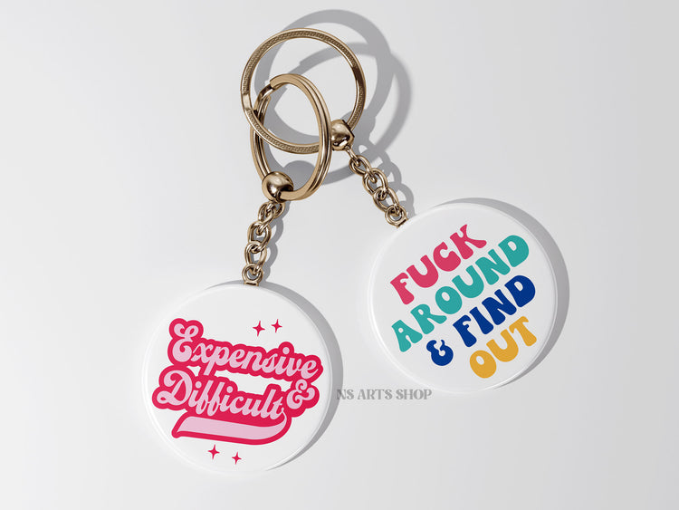 Sassy Keychain SVG Bundle