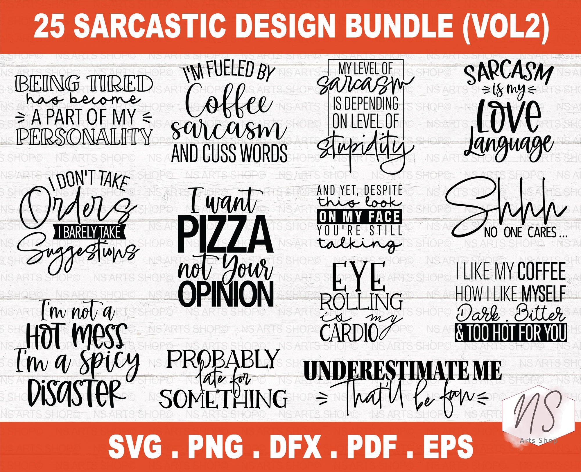 Sarcastic Quotes SVG Bundle