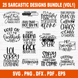 Sarcastic svg bundle