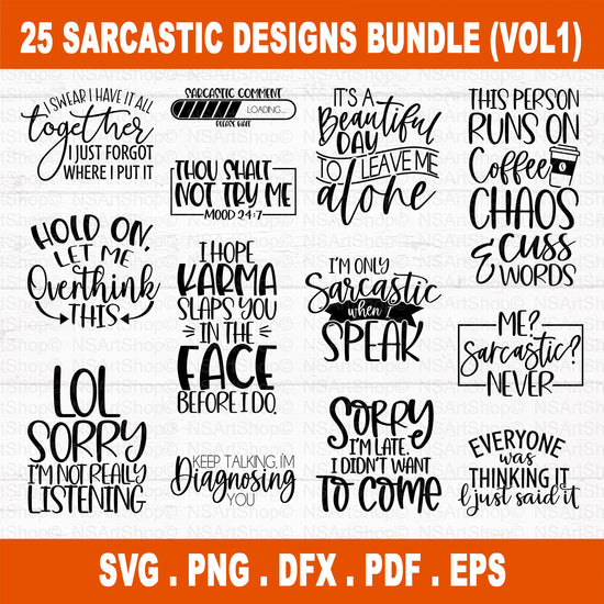 Sarcastic svg bundle