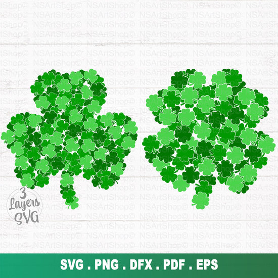 Clover svg file to celebrate  St. Patricks Day