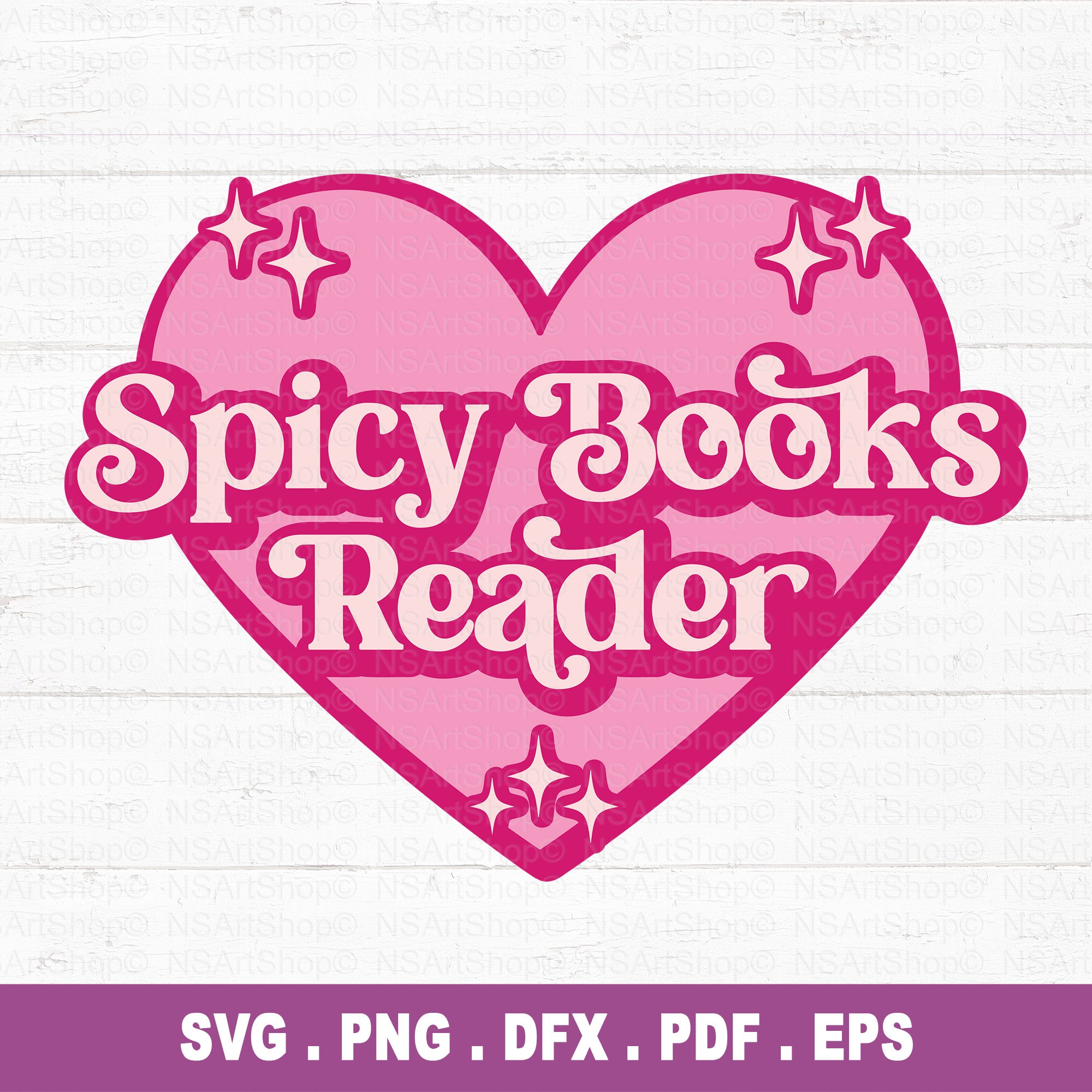 Spicy Books Reader SVG