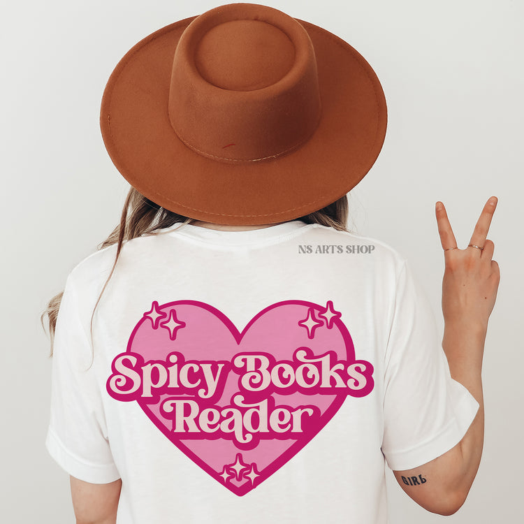 Spicy Books Reader SVG