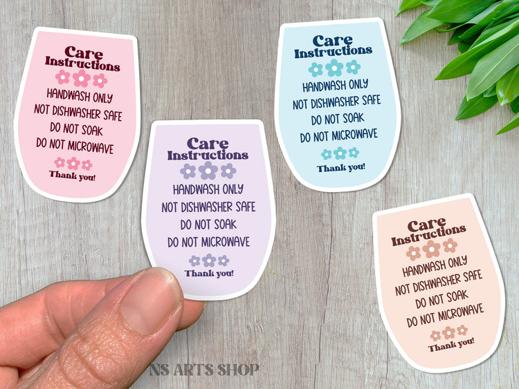 Care Instruction Card Bundle Digital Print