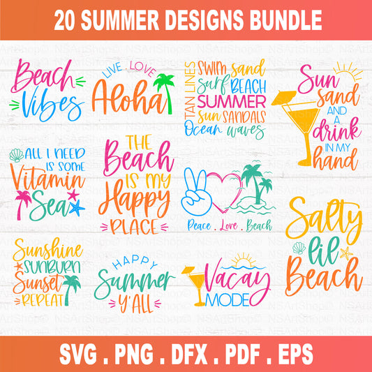 Summer SVG Bundle Retro