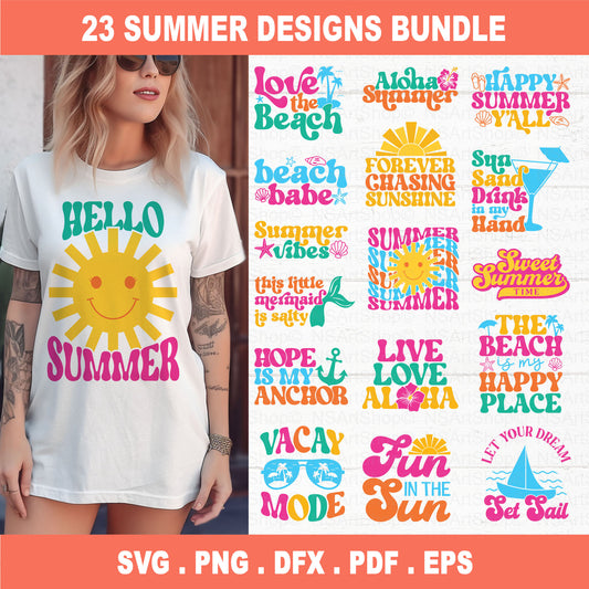 Summer SVG Bundle Retro