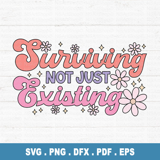 Surviving Not Just Existing PNG SVG