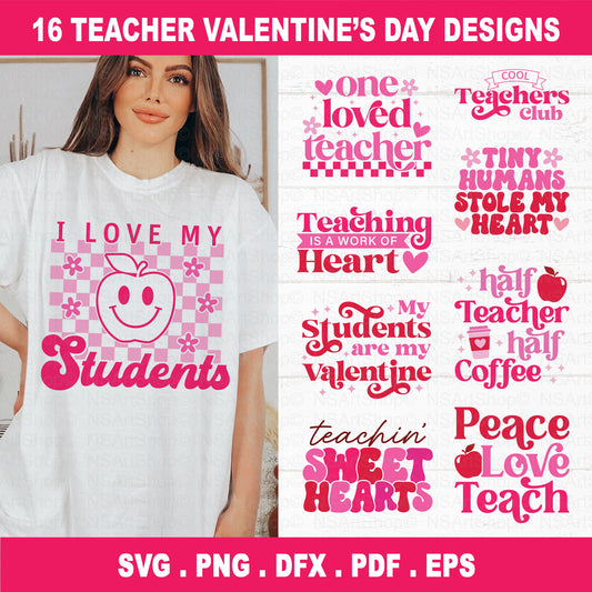 Valentine Teacher SVG Files