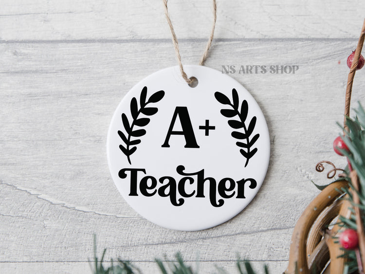 Teacher Christmas Ornament SVG Bundle