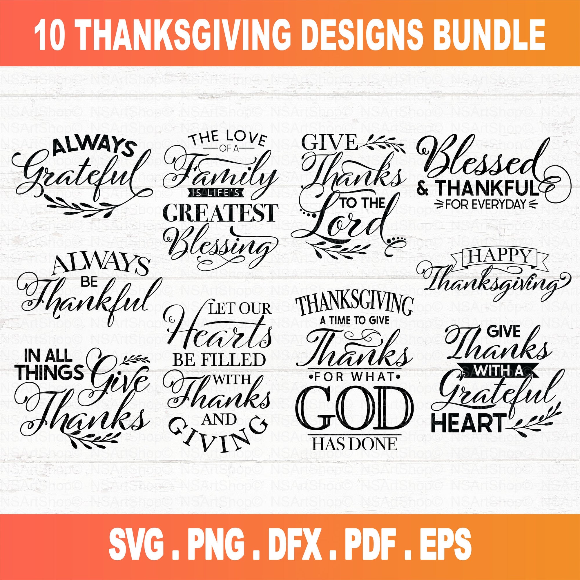 christian Thanksgiving SVG files