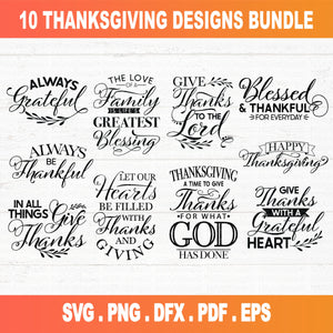 christian Thanksgiving SVG files