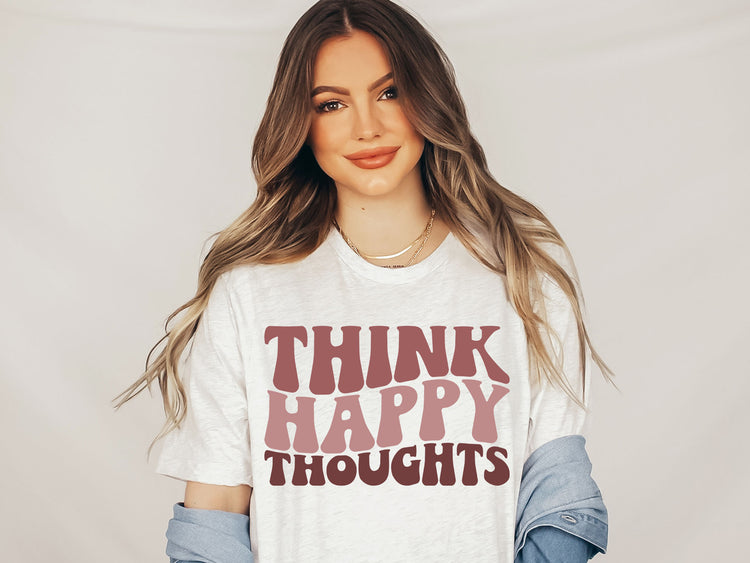 Think Happy Thoughts SVG