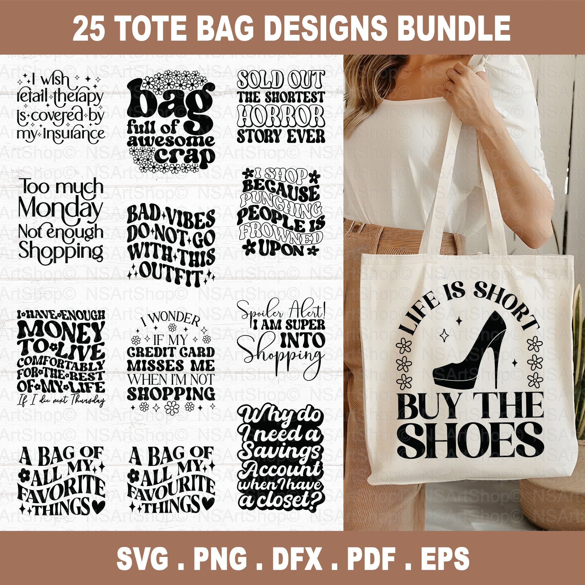 Tote Bag SVG Bundle