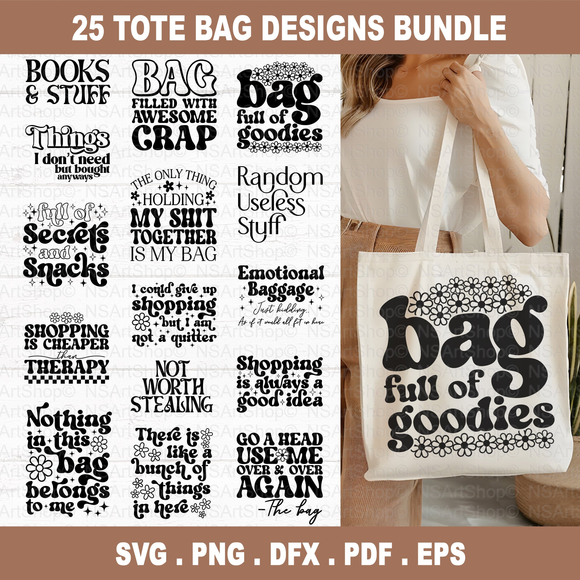 Tote Bag SVG Bundle