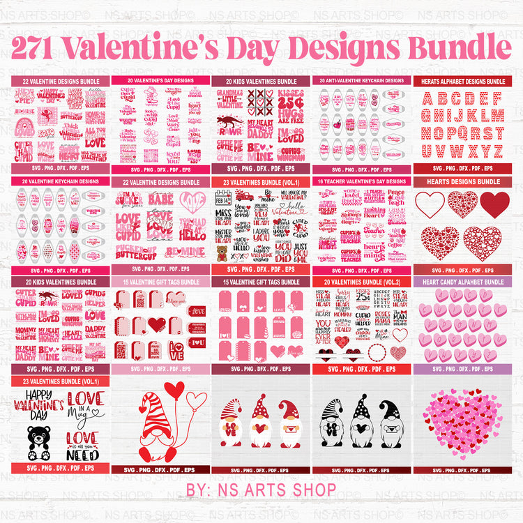 Mega Valentine's Day SVG Bundle