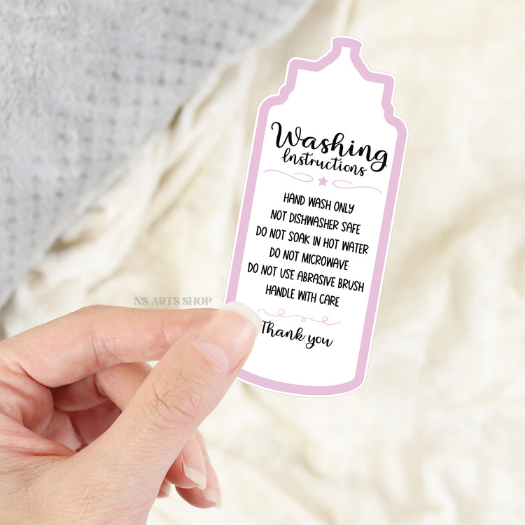 Water Bottle Instructions Care Card Printable