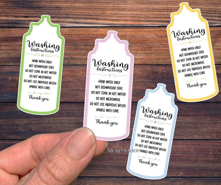 Water Bottle Instructions Care Card Printable