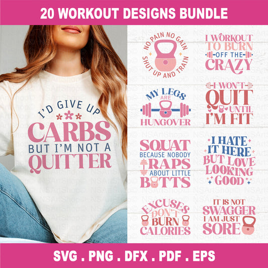 Gym Workout SVG Files