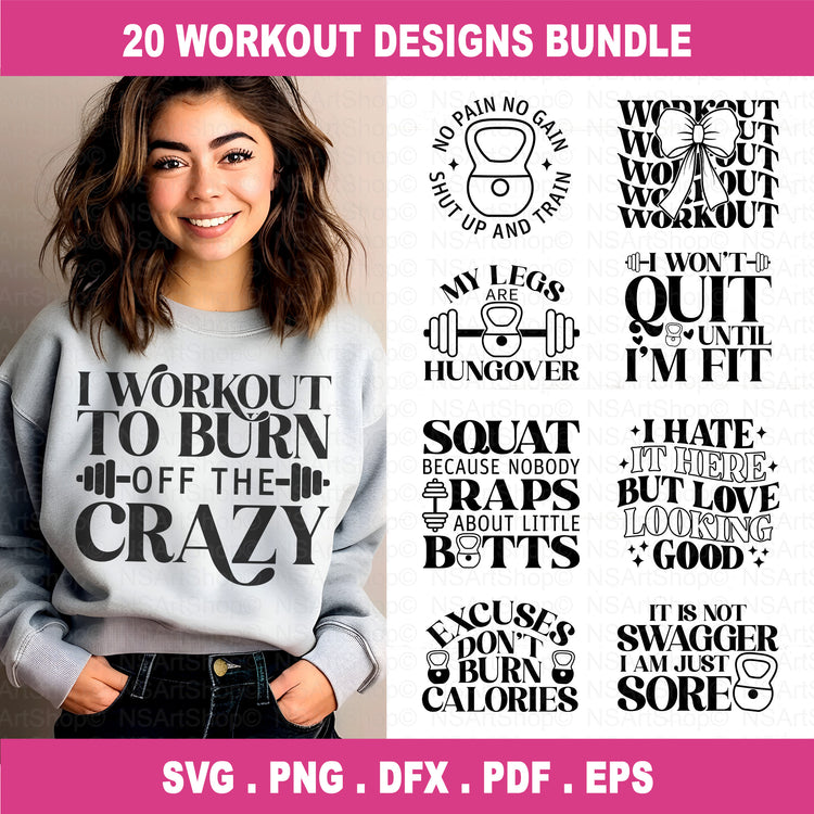 Gym And Workout SVG Bundle