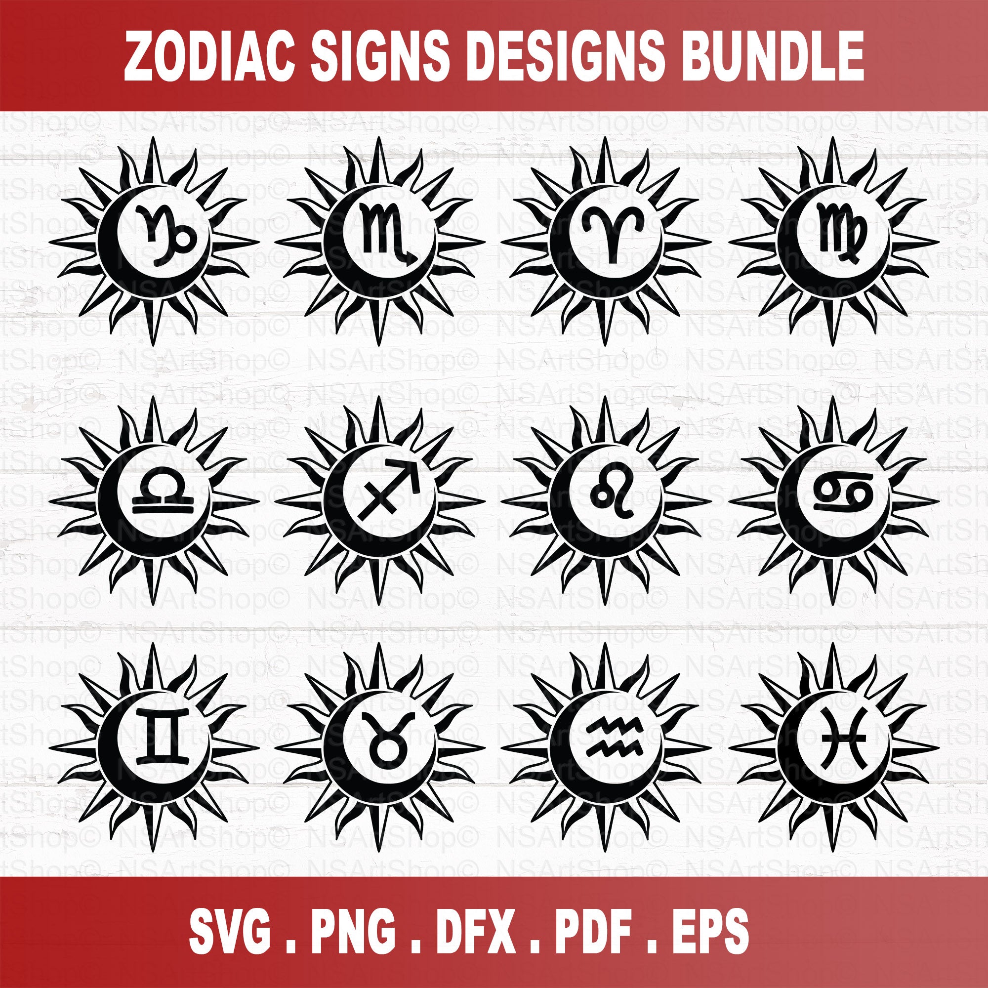 Zodiac SVG Bundle