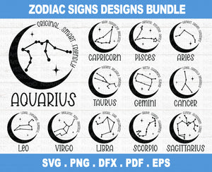 Zodiac And Astrology Sign SVG Bundle