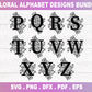 Alphabet SVG Bundle Floral