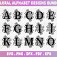 Alphabet SVG Bundle Floral