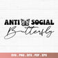 Antisocial Butterfly SVG