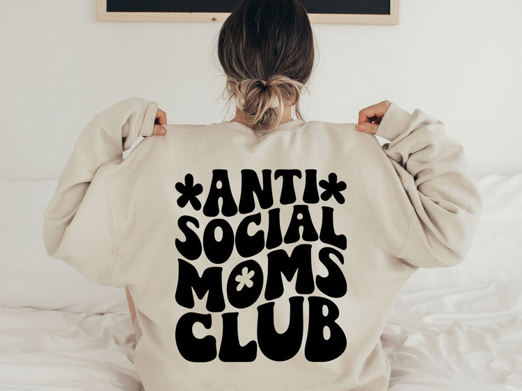 Antisocial Mom Club SVG Retro