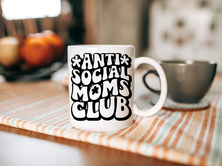 Antisocial Mom Club SVG Retro