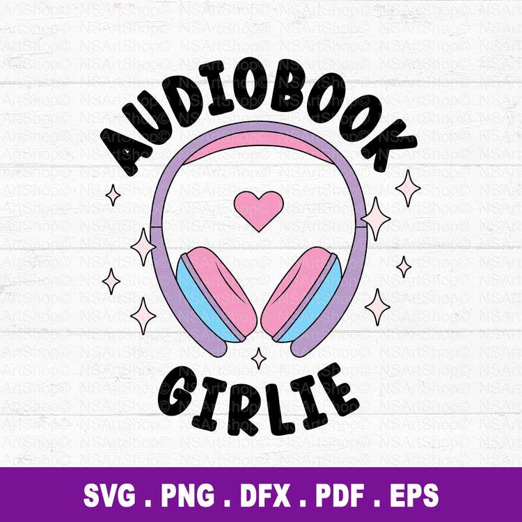 Audiobook Girlie SVG