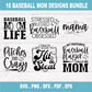 Baseball Mom SVG Bundle