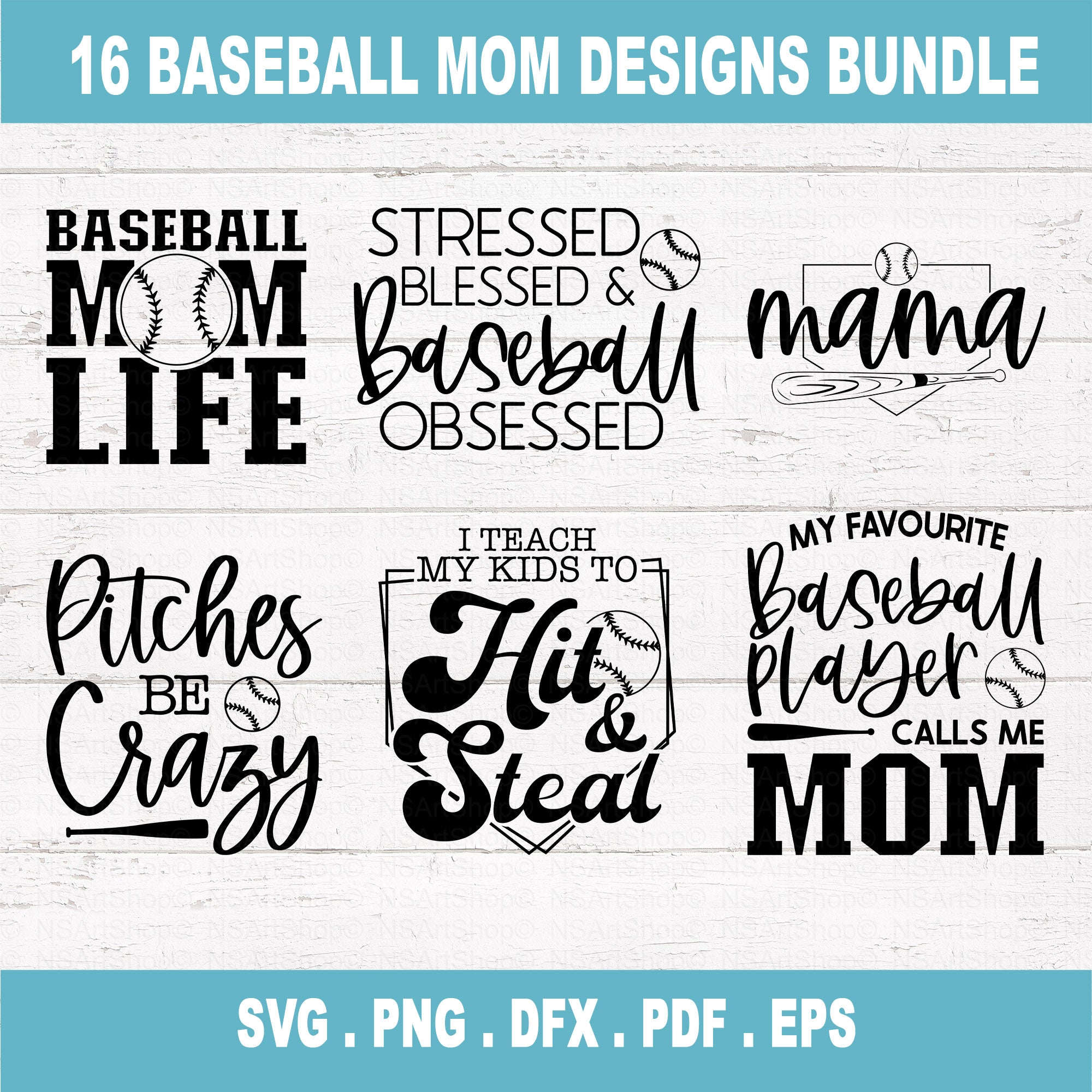 Baseball Mom SVG Bundle