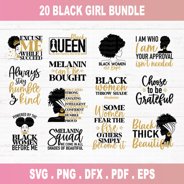 Black Woman SVG Bundle