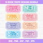 Book Trope Ticket SVG Bundle