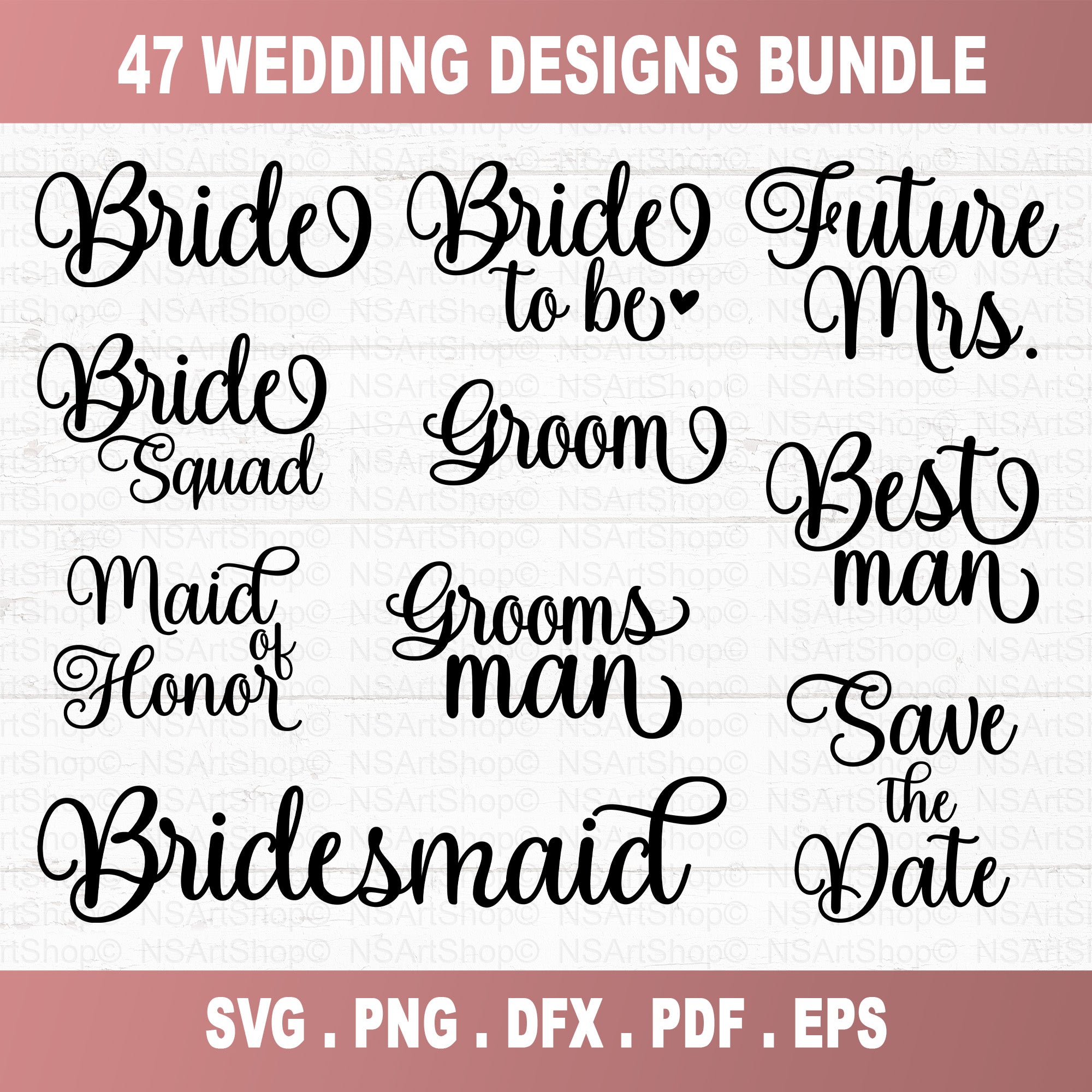 Wedding SVG Bundle