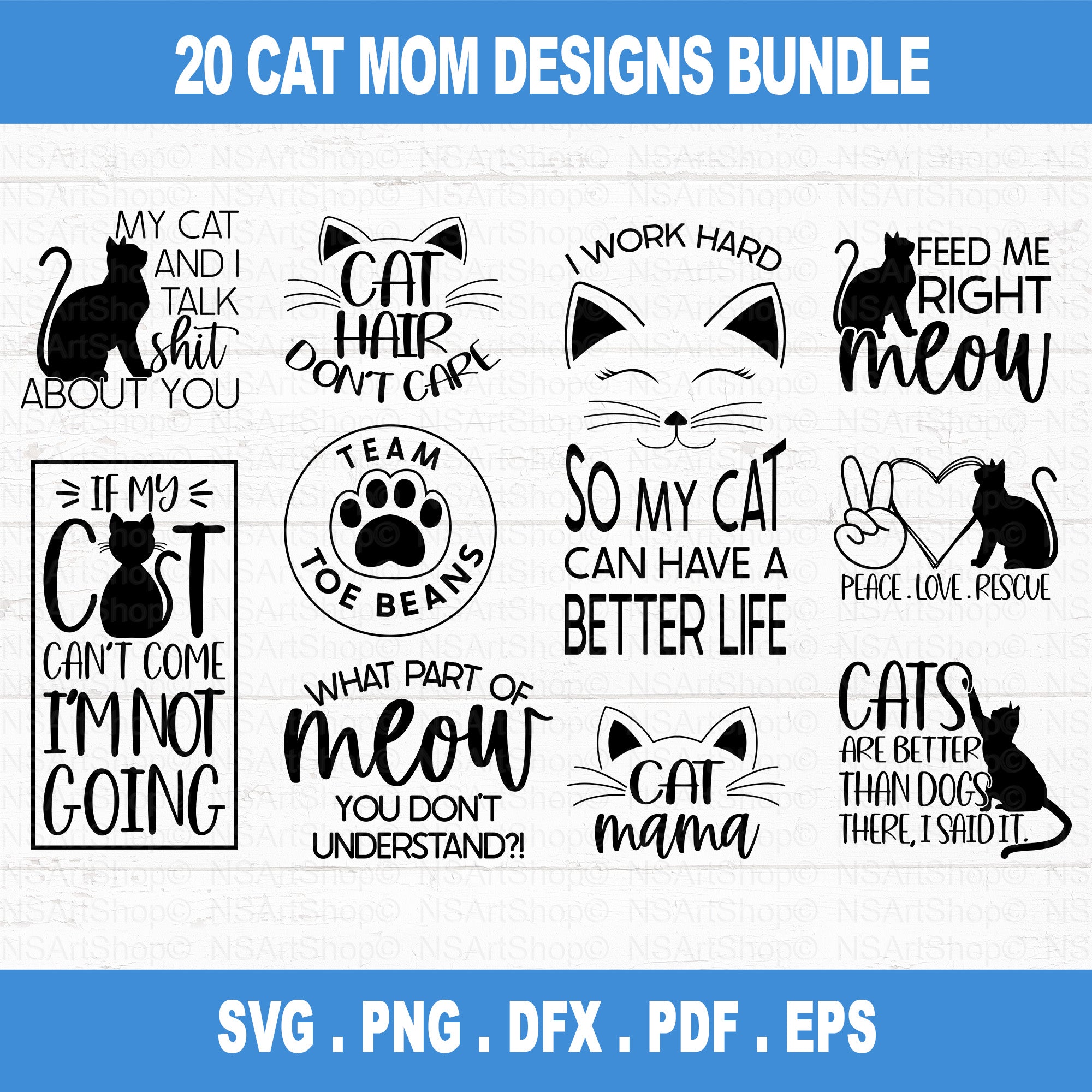 Cat Mama SVG Bundle