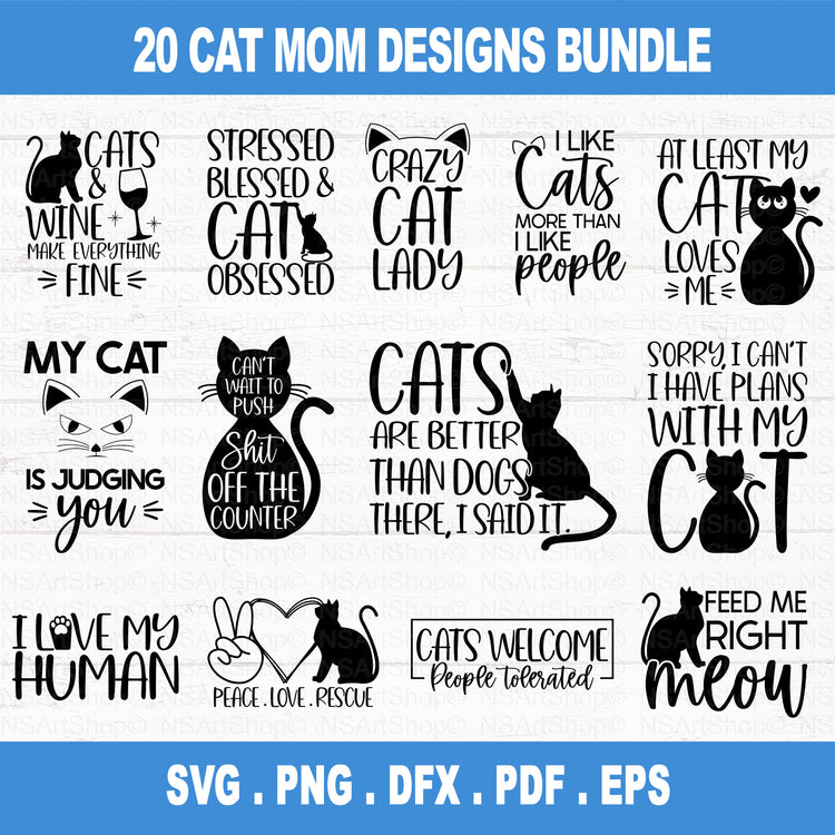 Cat Mama SVG Bundle