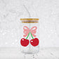 Cherries With Bow SVG