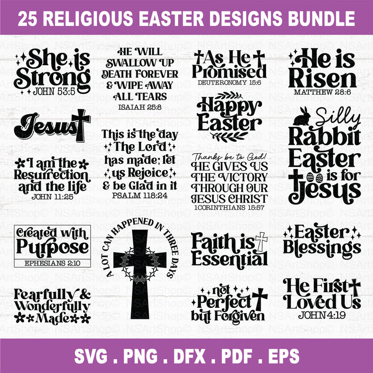 Religious Easter SVG Bundle