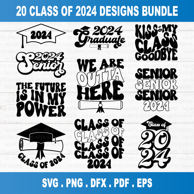 Senior 2024 SVG Bundle