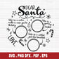 Santa Round Tray SVG