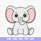 Baby Elephant SVG