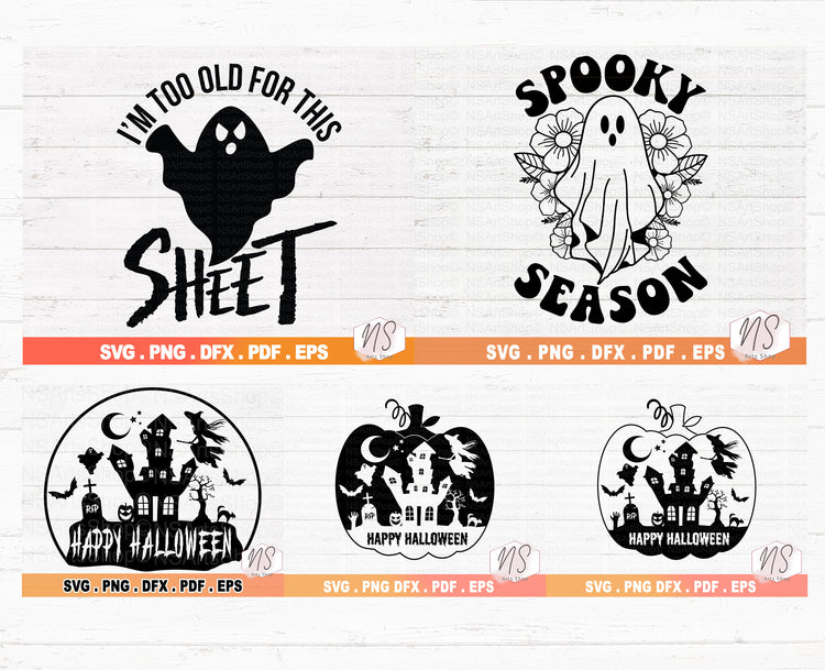 Halloween, Thanksgiving and Fall Mega SVG Bundle