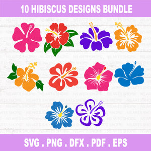 Tropical Flower And Leaves SVG Bundle