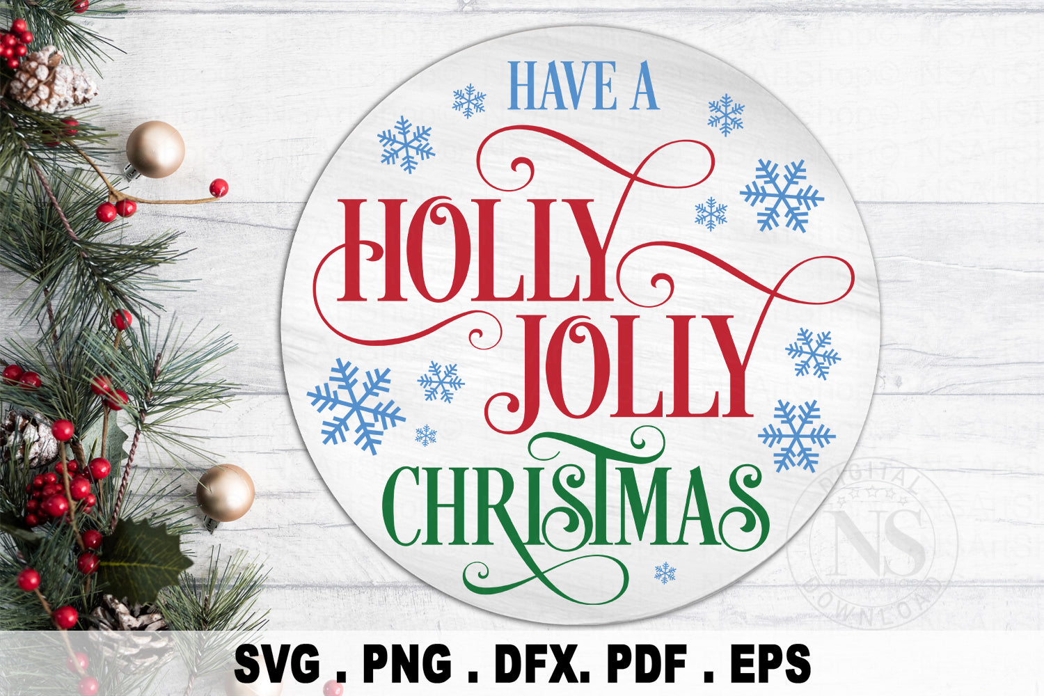 Christmas Door Hanger SVG Bundle